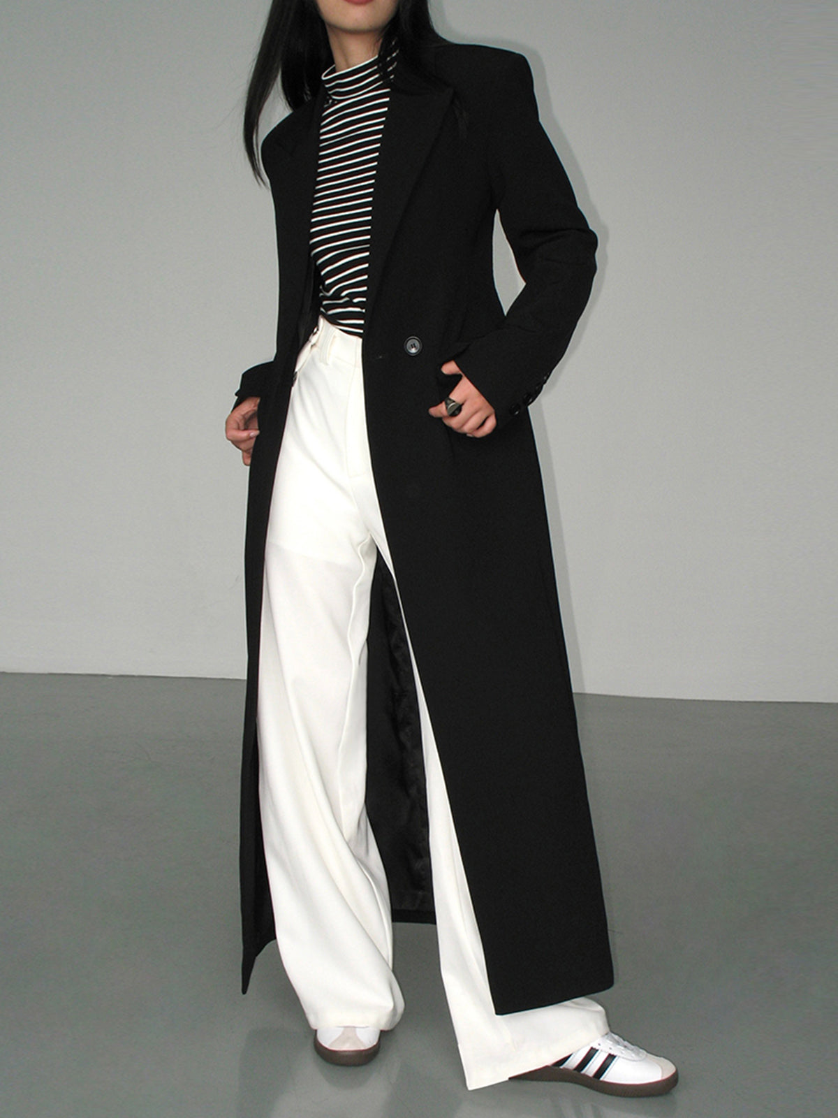 Elisa Long Black Coat – Timeless Elegance & Winter Warmth