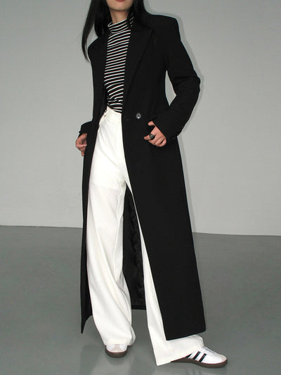 Elisa Long Black Coat – Timeless Elegance & Winter Warmth