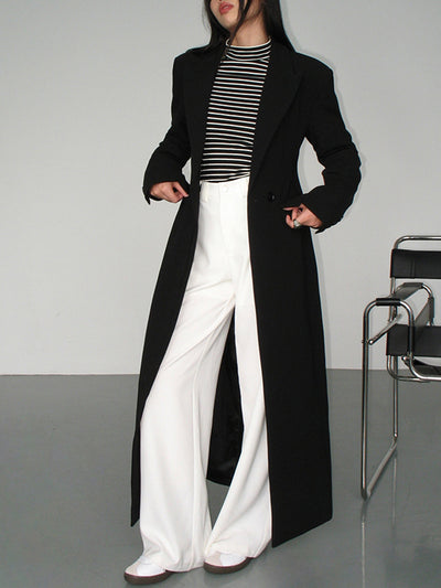 Elisa Long Black Coat – Timeless Elegance & Winter Warmth