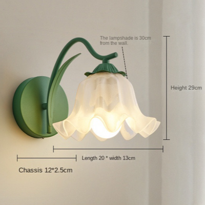 French Retro Garden Flower Wall Lamp – Elegant LED Floral Wall Light (E27, 5W)