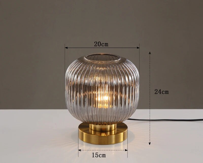Krystal Lamp – Elegant Nordic Glass Table Lamp for Modern Interiors