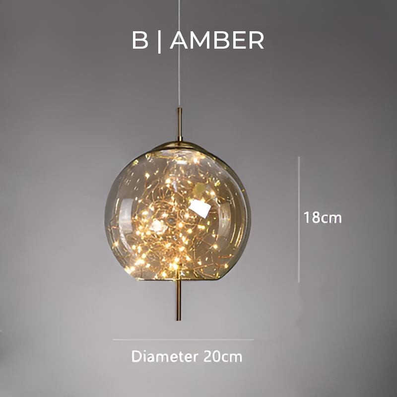 Essence Pendant Light – Elegant Glass LED Hanging Lamp for Sophisticated Interiors