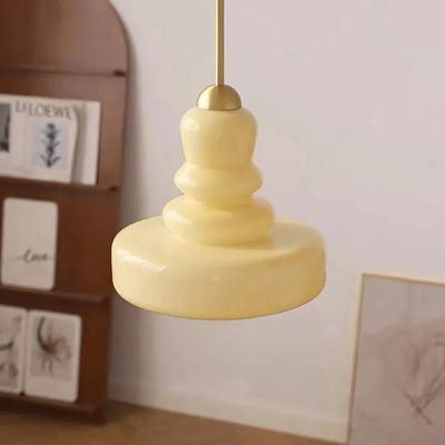 Bauhaus Pumpkin Glass Pendant Light – A Playful Twist on Timeless Elegance