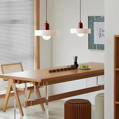 Bauhaus Pendant Light – A Timeless Fusion of Stained Glass & Modern Functionality