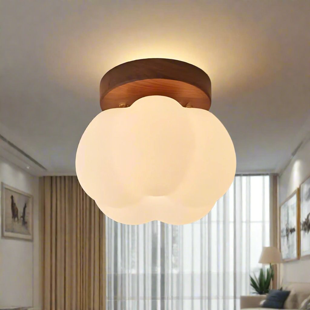 Pumpkin Flush Ceiling Lamp – Playful & Warm LED Lighting for Any Room