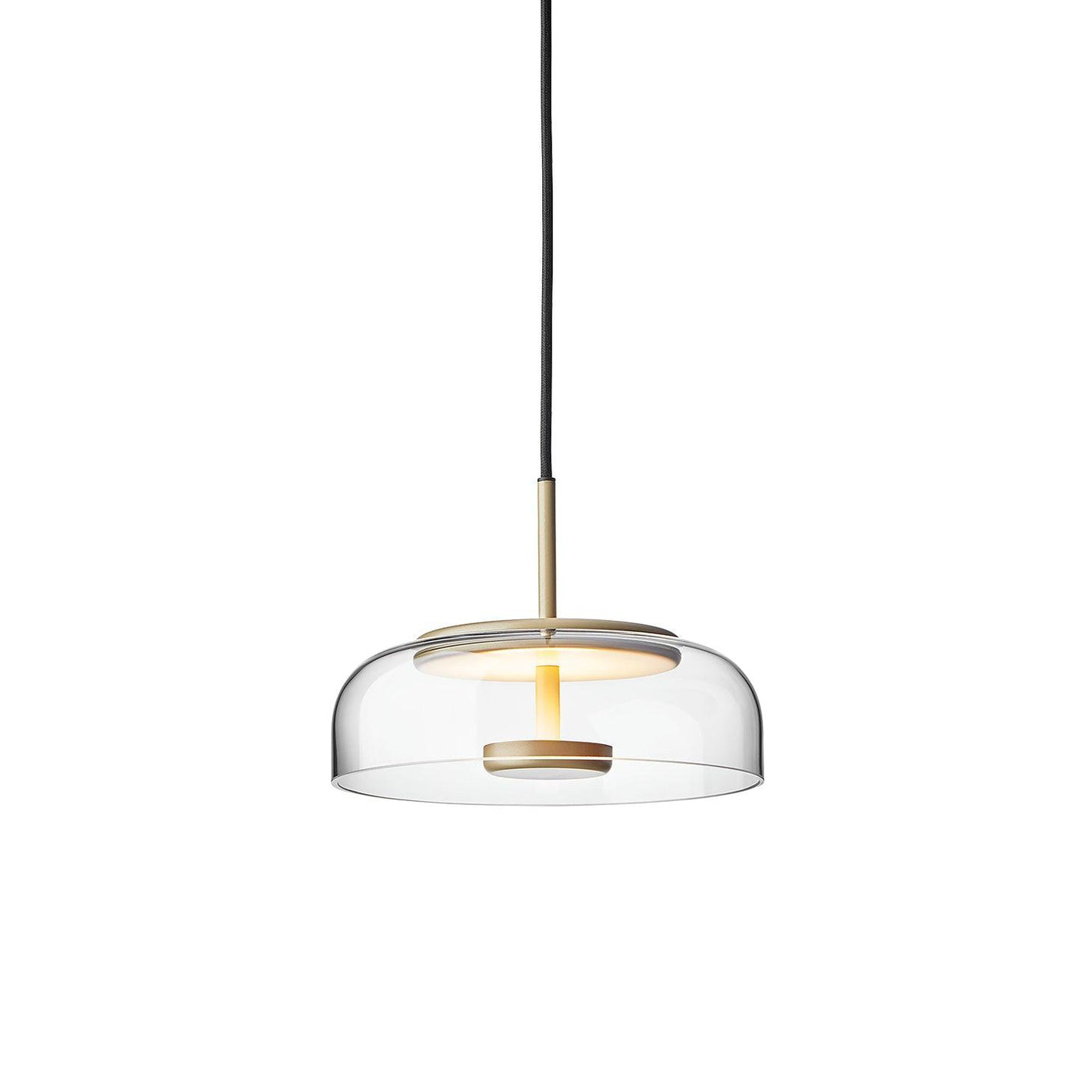 Solara Pendant Light – Elegant Brass & Glass LED Hanging Lamp