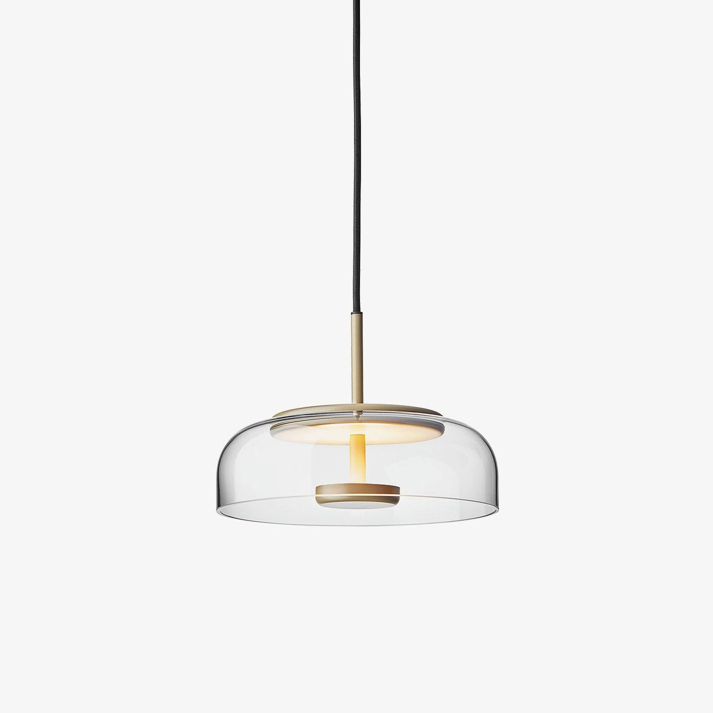 Solara Pendant Light – Elegant Brass & Glass LED Hanging Lamp
