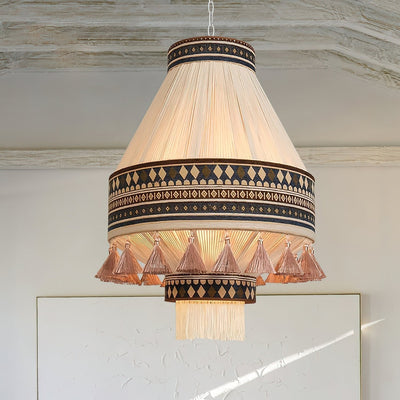 Bohemian Fringe Pendant Light – A Blend of Art and Elegance