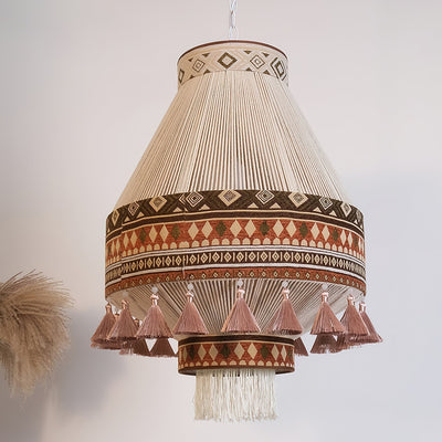 Bohemian Fringe Pendant Light – A Blend of Art and Elegance