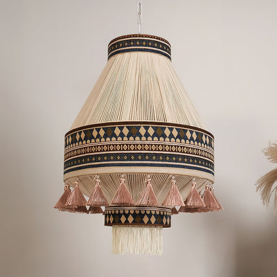 Bohemian Fringe Pendant Light – A Blend of Art and Elegance