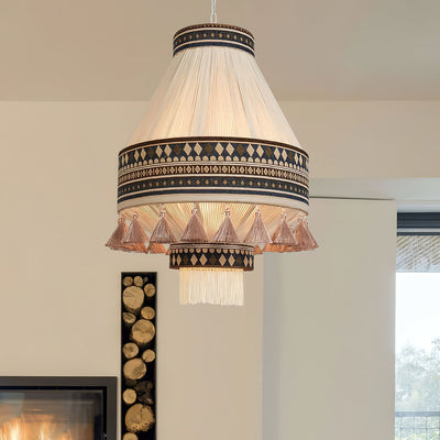 Bohemian Fringe Pendant Light – A Blend of Art and Elegance