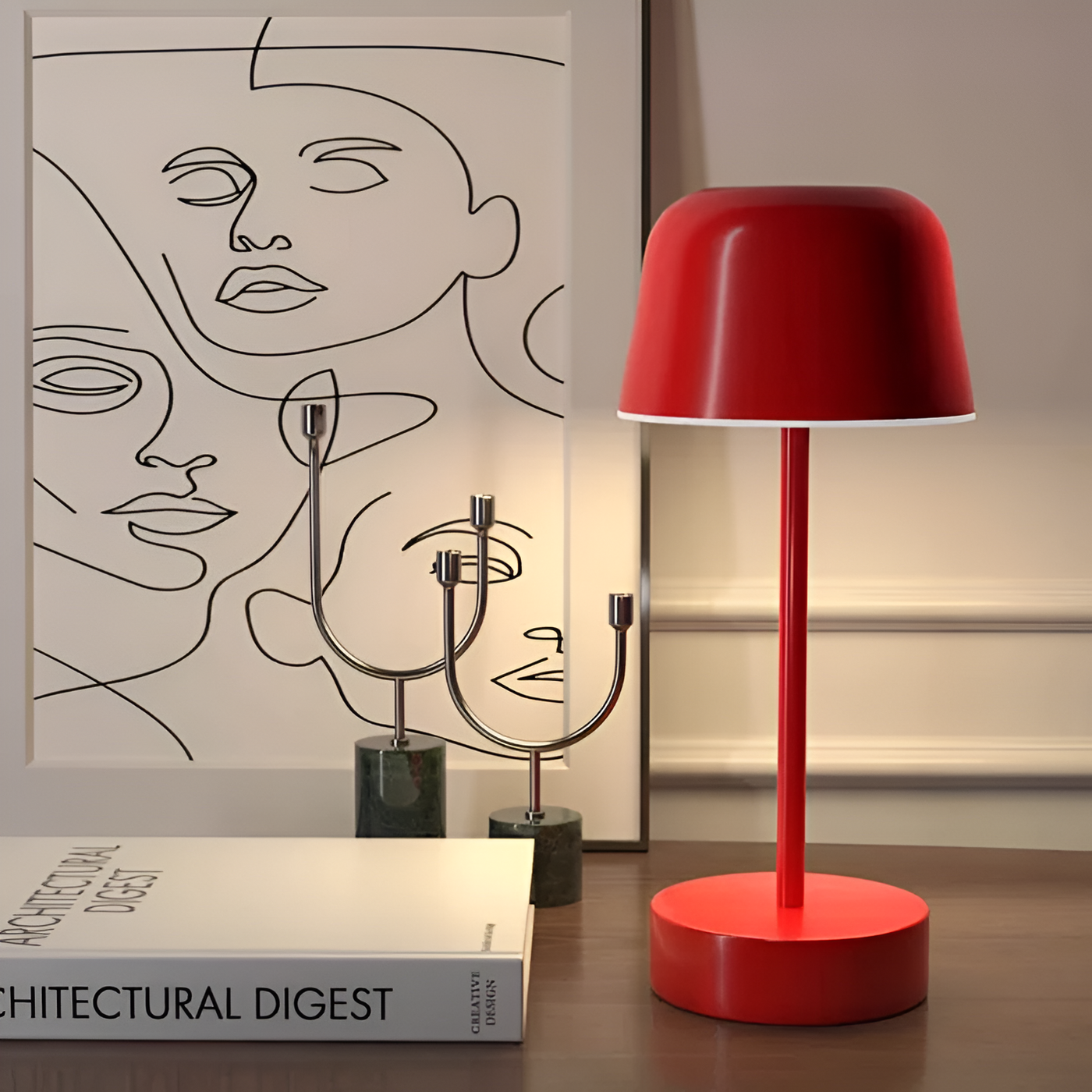 Retro Colored LED Table Lamp – A Harmonious Blend of Style and Function
