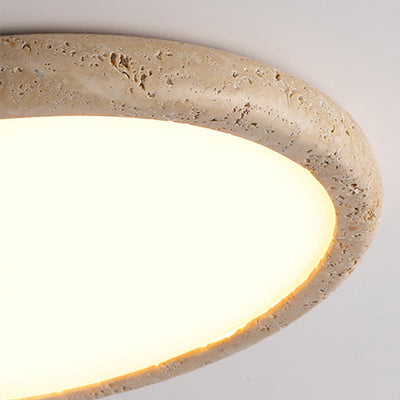Natural Stone LED Ceiling Light – Organic Elegance for a Warm, Inviting Atmosphere