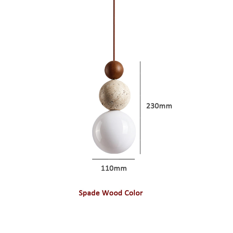 Travertine Natural Lava Stone Pendant Light – Elegant Rustic Lighting