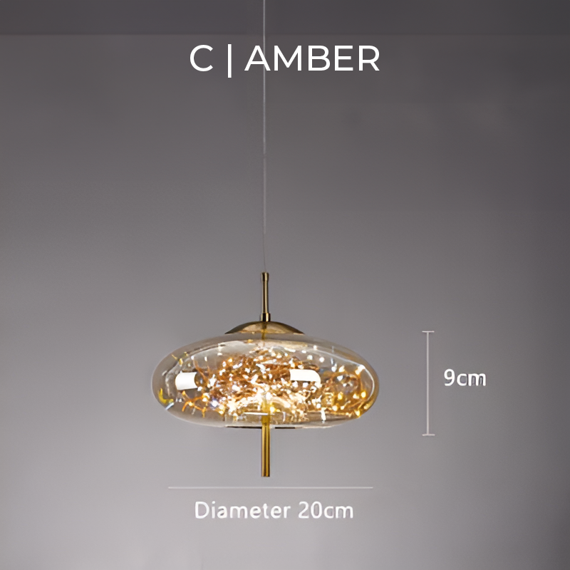 Essence Pendant Light – Elegant Glass LED Hanging Lamp for Sophisticated Interiors