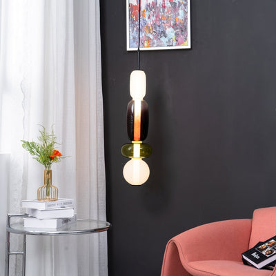 Kandiertes Glas Pendant Light – Vibrant LED Glass Fixture for a Stylish Interior