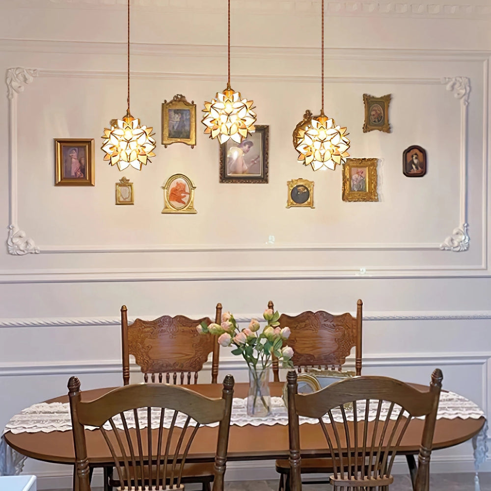 Capiz Shell Pendant Light – Handcrafted Elegance with Natural Translucence