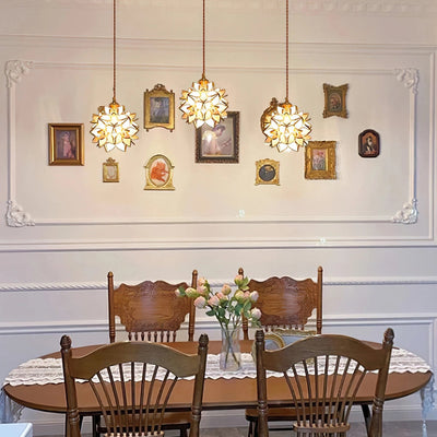 Capiz Shell Pendant Light – Handcrafted Elegance with Natural Translucence