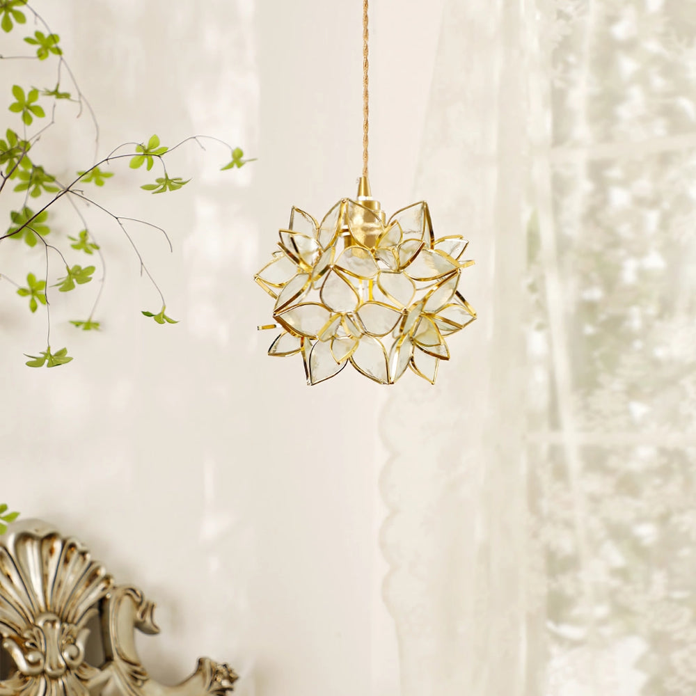 Capiz Shell Pendant Light – Handcrafted Elegance with Natural Translucence
