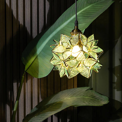 Capiz Shell Pendant Light – Handcrafted Elegance with Natural Translucence
