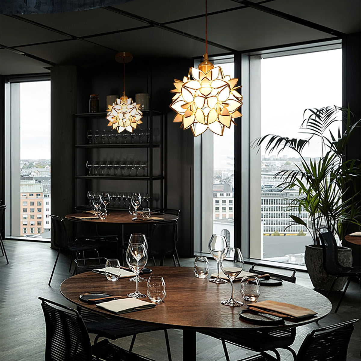 Capiz Shell Pendant Light – Handcrafted Elegance with Natural Translucence