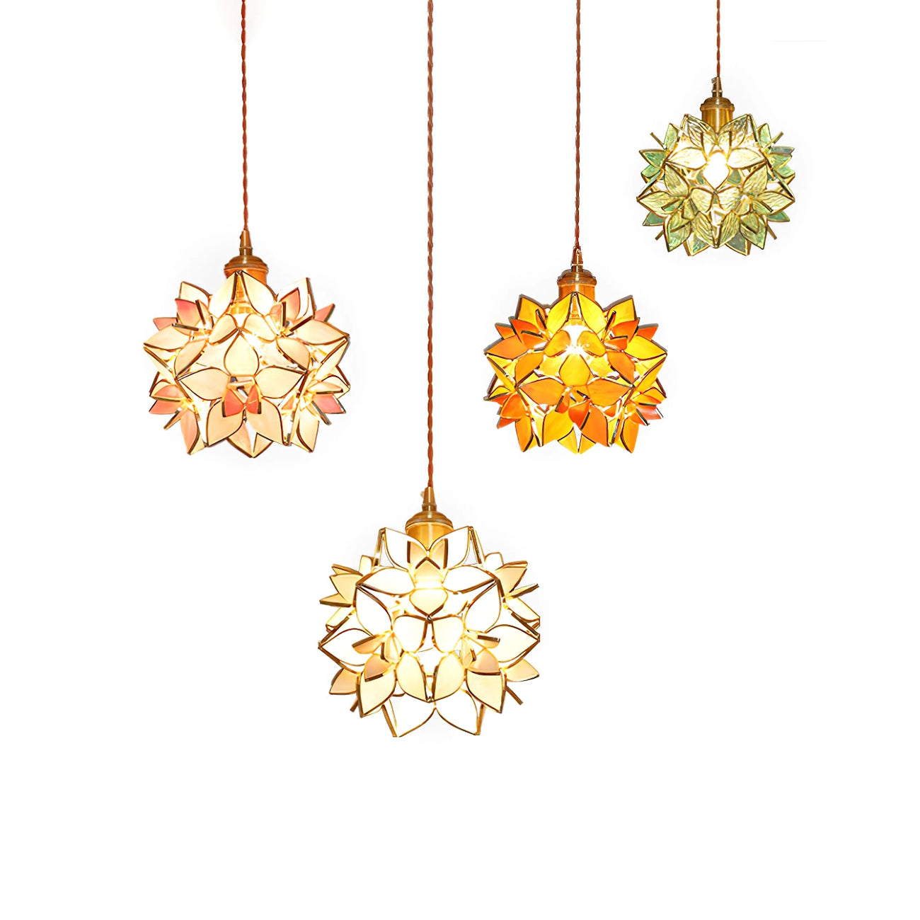 Capiz Shell Pendant Light – Handcrafted Elegance with Natural Translucence