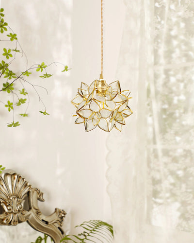 Capiz Shell Pendant Light – Handcrafted Elegance with Natural Translucence