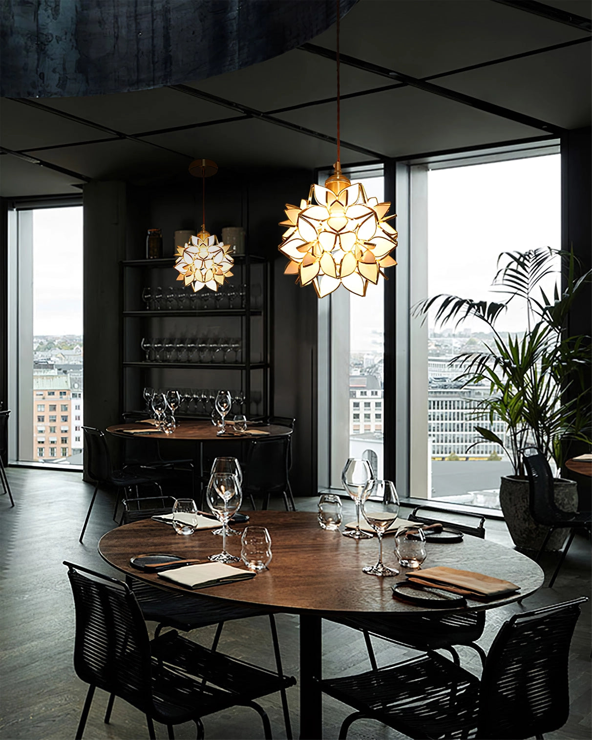 Capiz Shell Pendant Light – Handcrafted Elegance with Natural Translucence