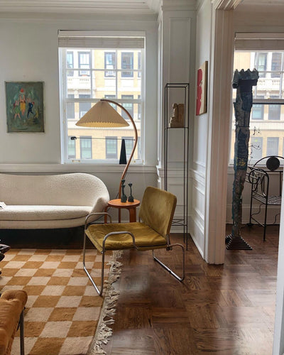 Caprani Floor Lamp – Scandinavian Design with Wood & Linen Shade