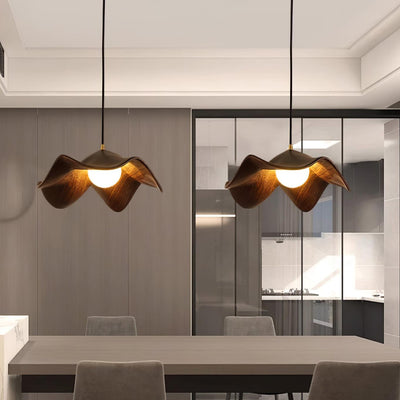 Casia Unique Pendant Light – Nature-Inspired Lotus Leaf Ceiling Lamp