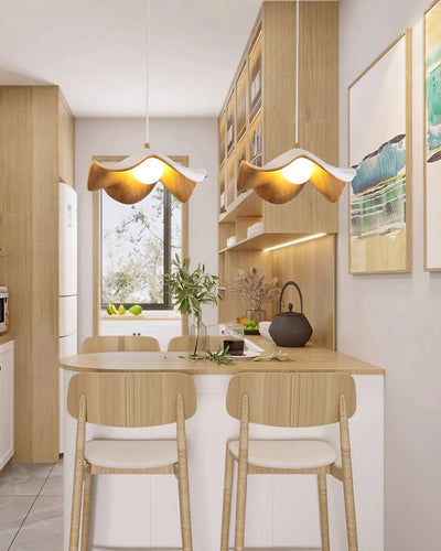 Casia Unique Pendant Light – Nature-Inspired Lotus Leaf Ceiling Lamp