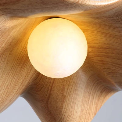 Casia Unique Pendant Light – Nature-Inspired Lotus Leaf Ceiling Lamp