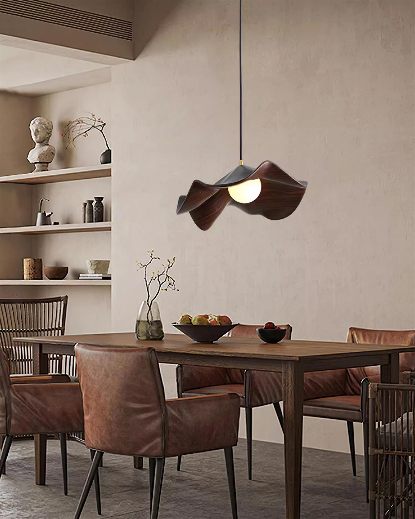 Casia Unique Pendant Light – Nature-Inspired Lotus Leaf Ceiling Lamp