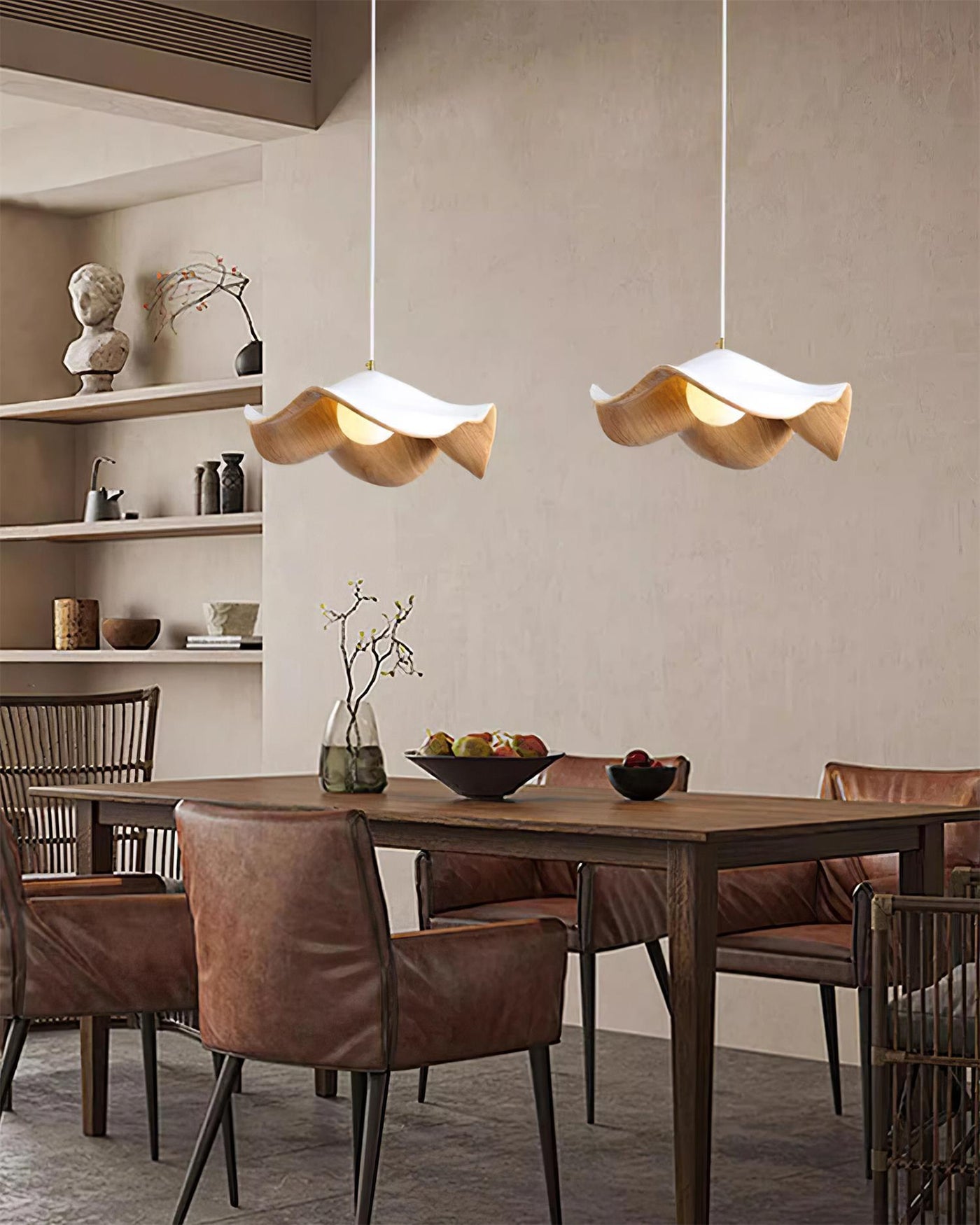 Casia Unique Pendant Light – Nature-Inspired Lotus Leaf Ceiling Lamp
