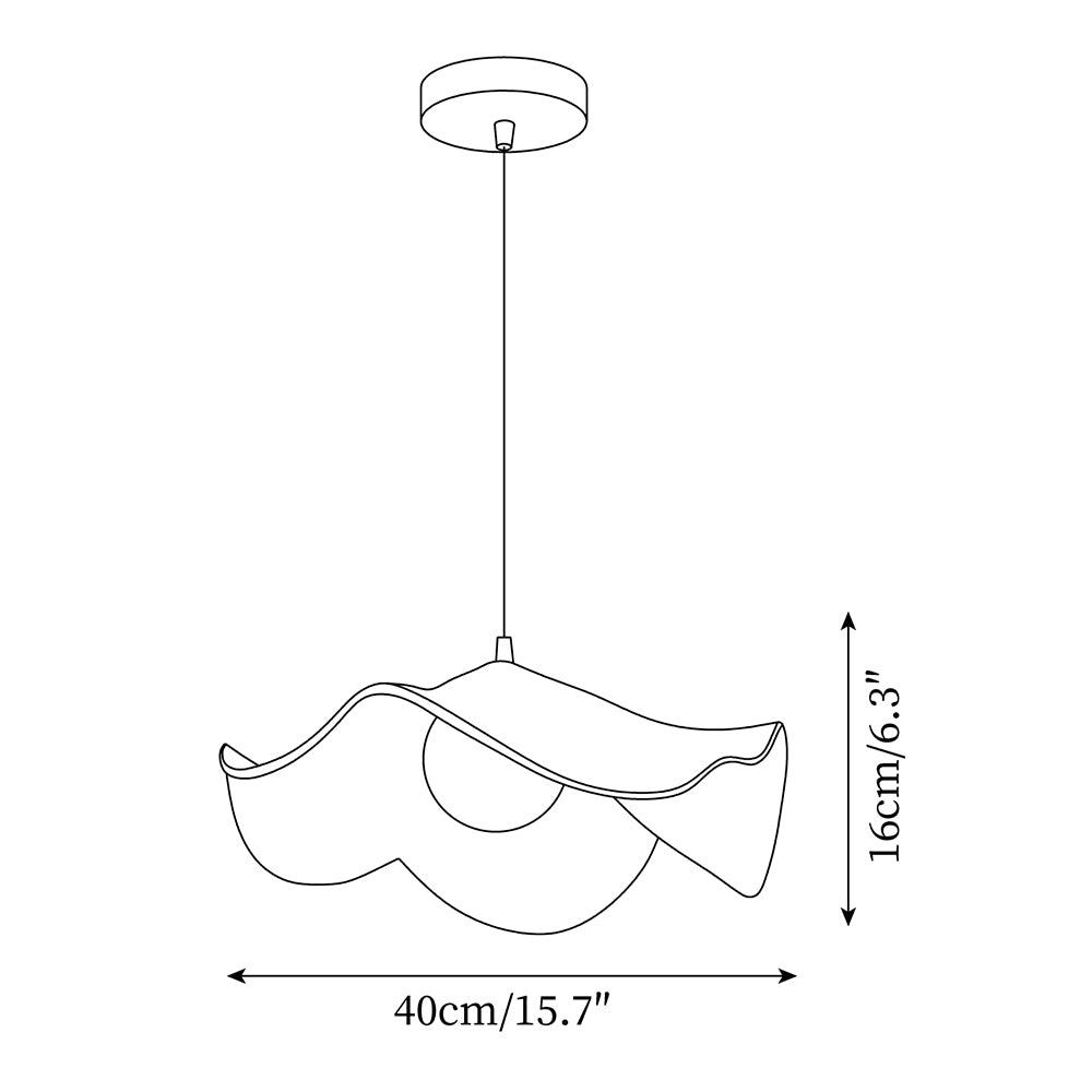 Casia Unique Pendant Light – Nature-Inspired Lotus Leaf Ceiling Lamp