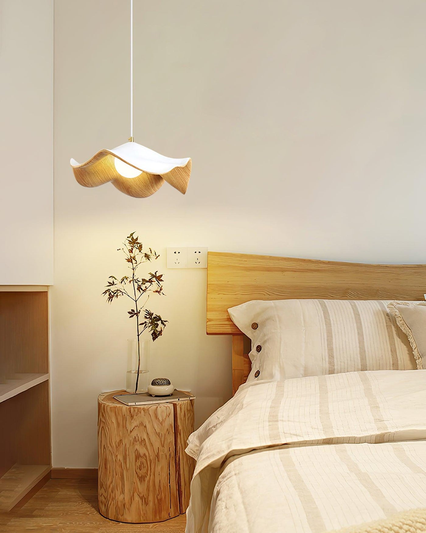 Casia Unique Pendant Light – Nature-Inspired Lotus Leaf Ceiling Lamp