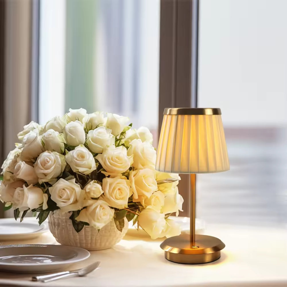 Classic Elegance Rechargeable Table Lamp – Touch-Control LED with Dimmable Light