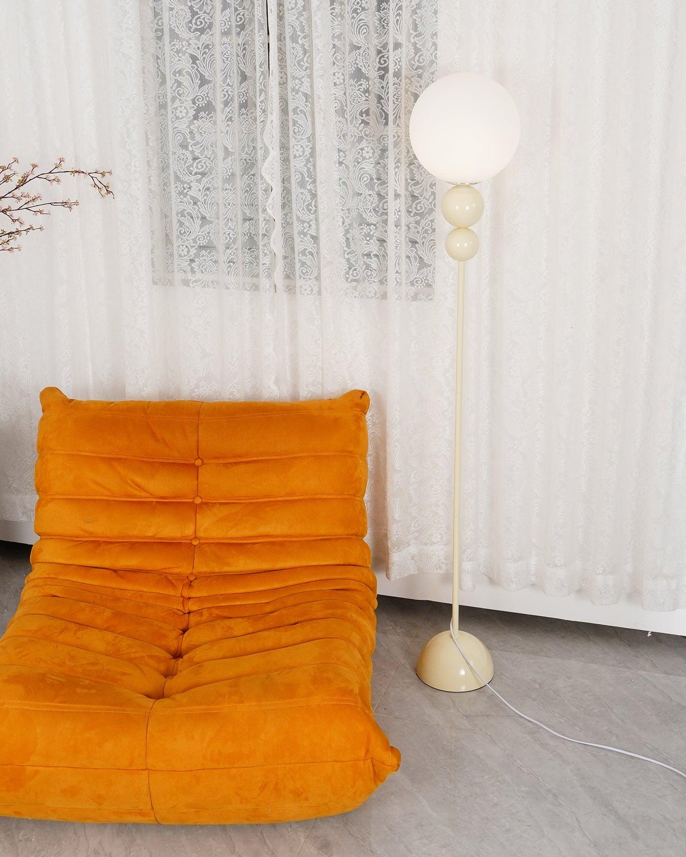 Clavel Floor Lamp – Elegant Metal & Glass Design for Modern Interiors