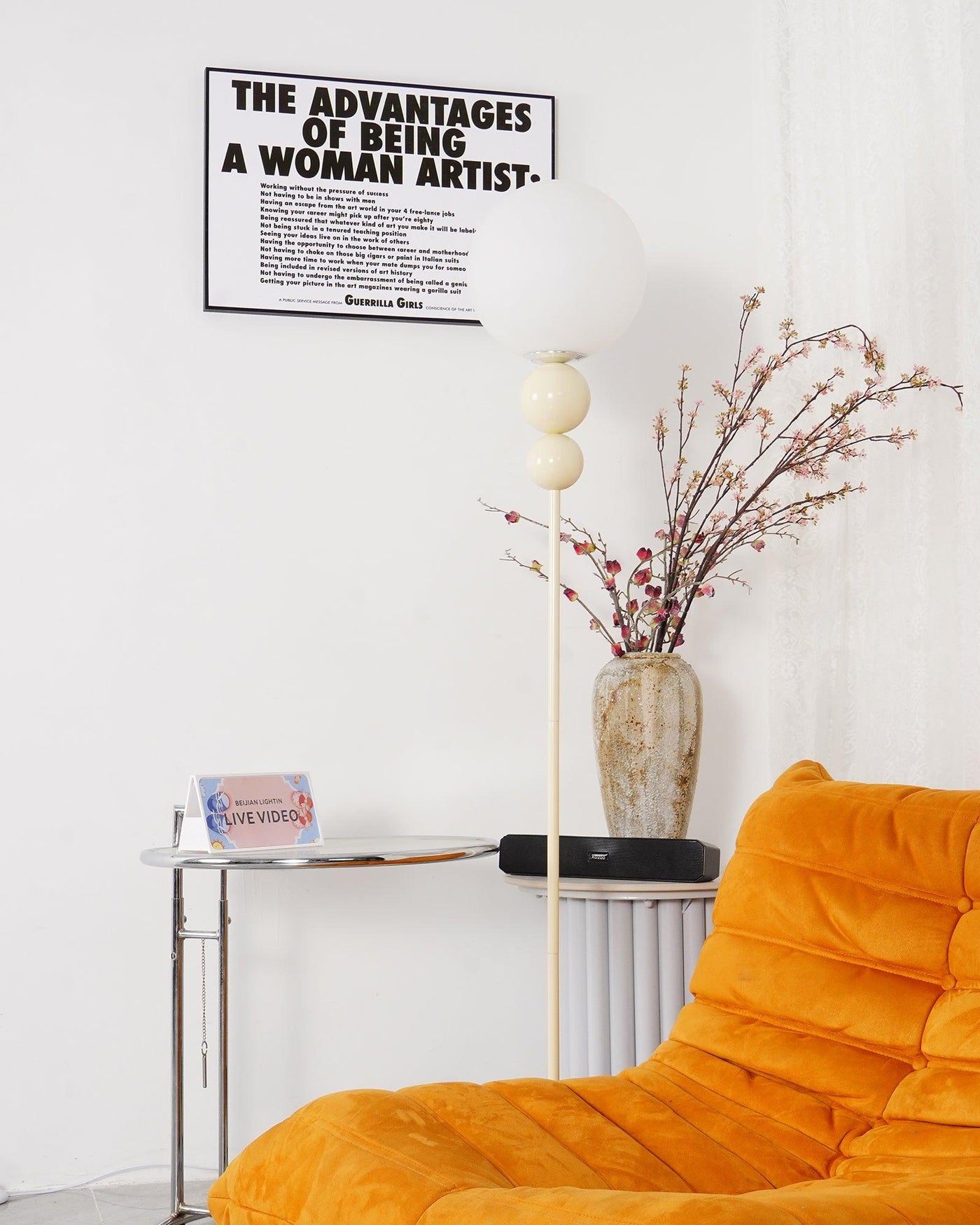Clavel Floor Lamp – Elegant Metal & Glass Design for Modern Interiors
