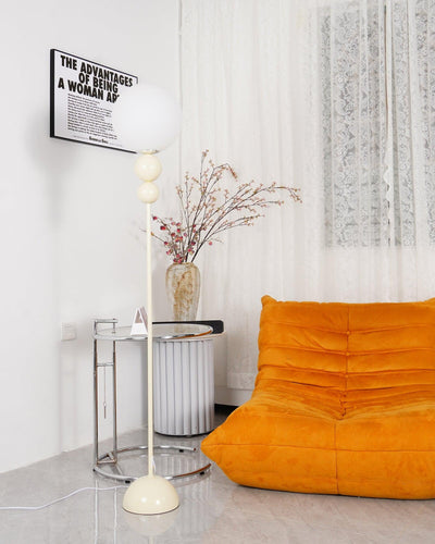 Clavel Floor Lamp – Elegant Metal & Glass Design for Modern Interiors