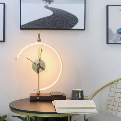 NagoyaLight™ Clock Lamp – Modern Lighting with Wireless Charging & Built-in Clock