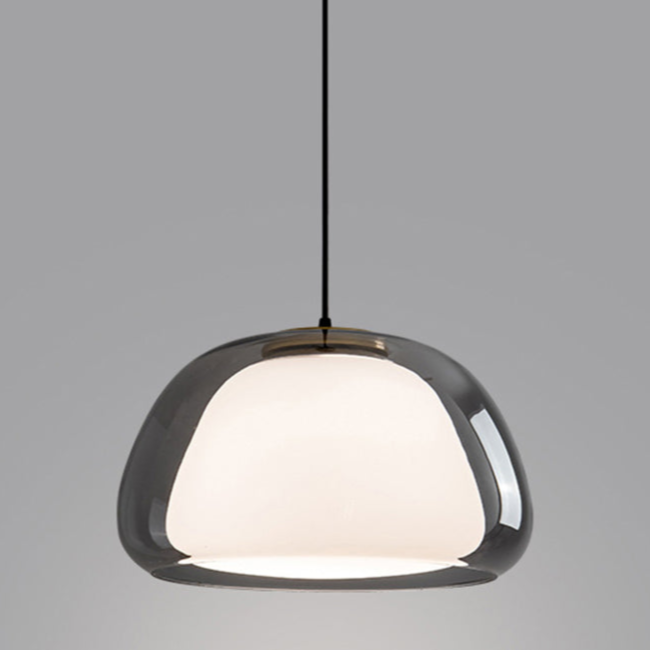 Modern Jelly Pendant Light – Elegant White Glass Shade with Adjustable Drop