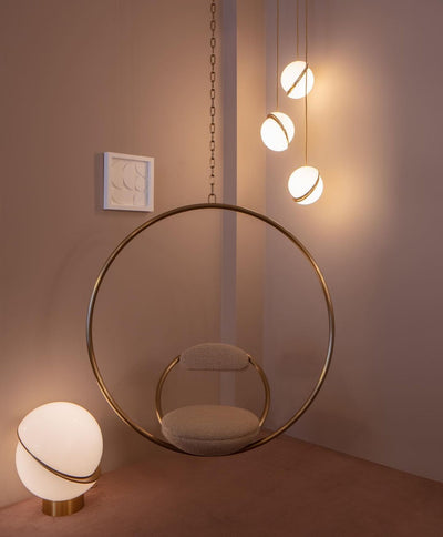 CrescentGlow Pendant Light – Elegant Lunar-Inspired Illumination