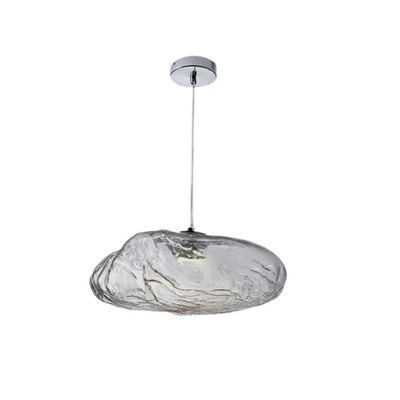 Minimalist Blown Glass Bubble Pendant Light – Elegant Handcrafted Design