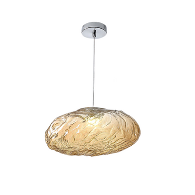 Minimalist Blown Glass Bubble Pendant Light – Elegant Handcrafted Design