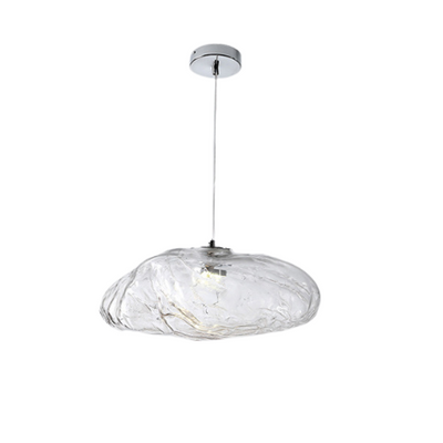 Minimalist Blown Glass Bubble Pendant Light – Elegant Handcrafted Design