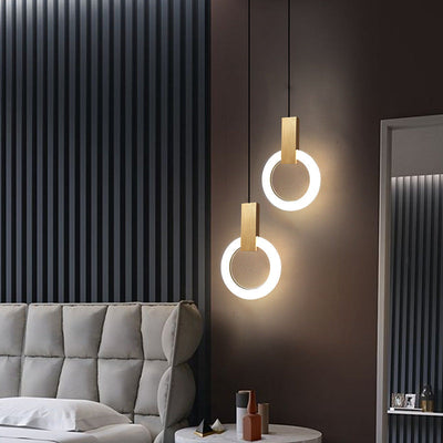 Nordic Ring LED Pendant Light – Minimalist Elegance for Modern Interiors