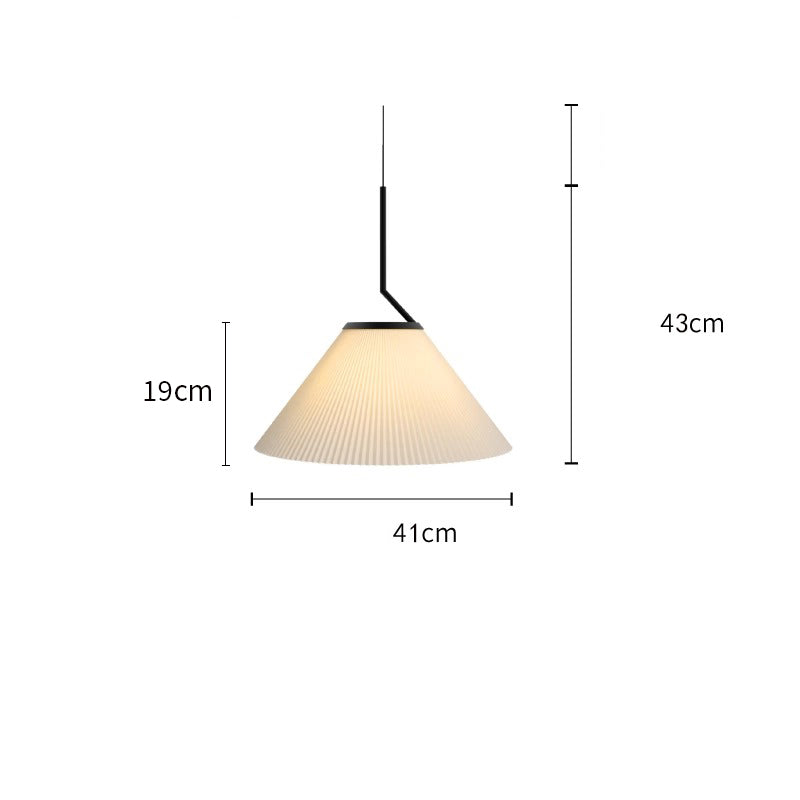 Nordic Pleated Cream Pendant Light – Soft Elegance for Modern Interiors