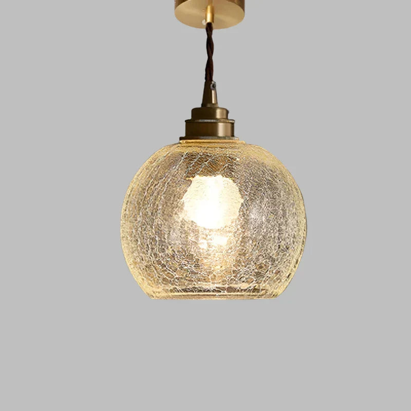 Crystal Glass Pendant Light – Minimalist Nordic Elegance for Dining Spaces