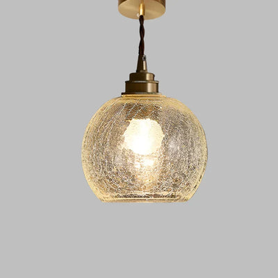 Crystal Glass Pendant Light – Minimalist Nordic Elegance for Dining Spaces